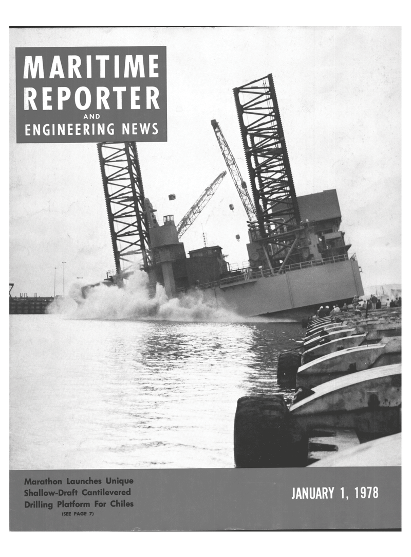 Maritime Reporter Magazine Cover Jan 1978 - 