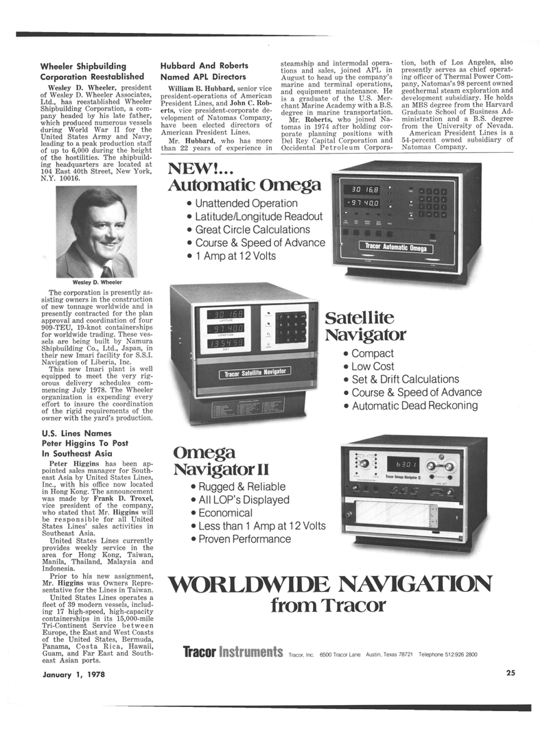 Maritime Reporter Magazine, page 23,  Jan 1978