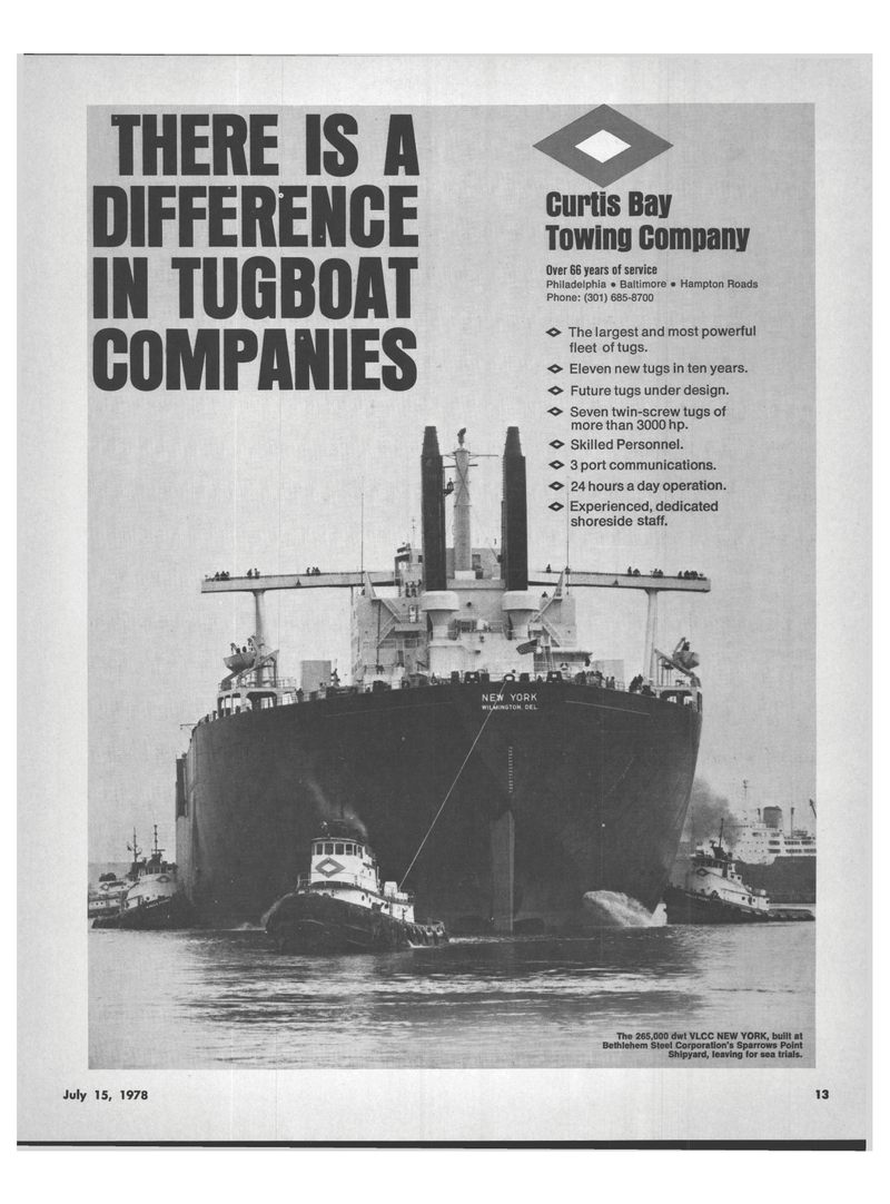 Maritime Reporter Magazine, page 11,  Jul 15, 1978