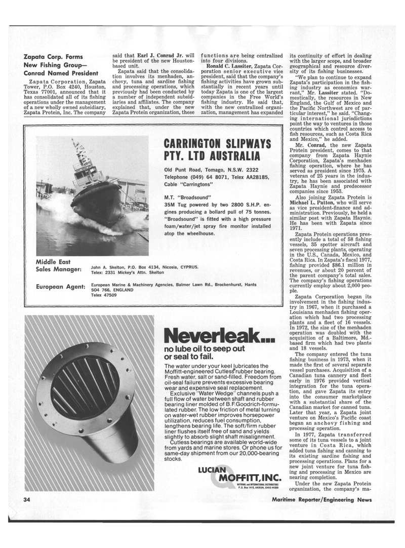 Maritime Reporter Magazine, page 32,  Jul 15, 1978
