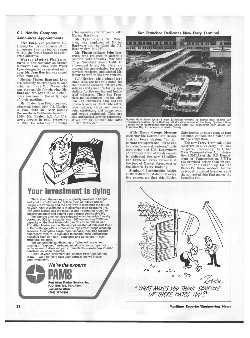 Maritime Reporter Magazine, page 26,  Aug 1978