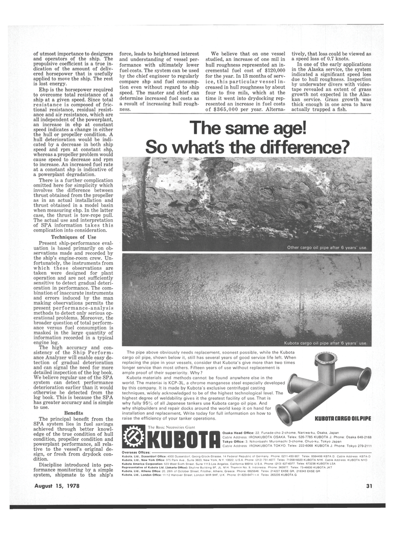 Maritime Reporter Magazine, page 27,  Aug 15, 1978