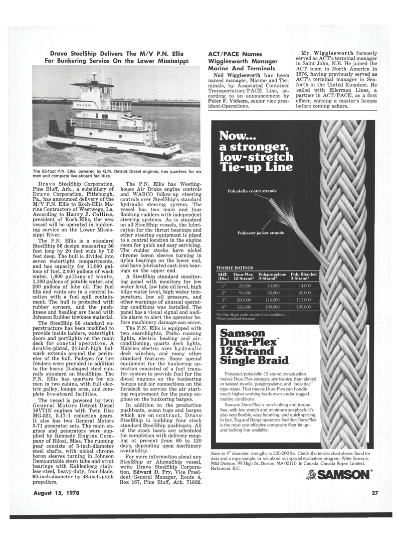 Maritime Reporter Magazine, page 33,  Aug 15, 1978