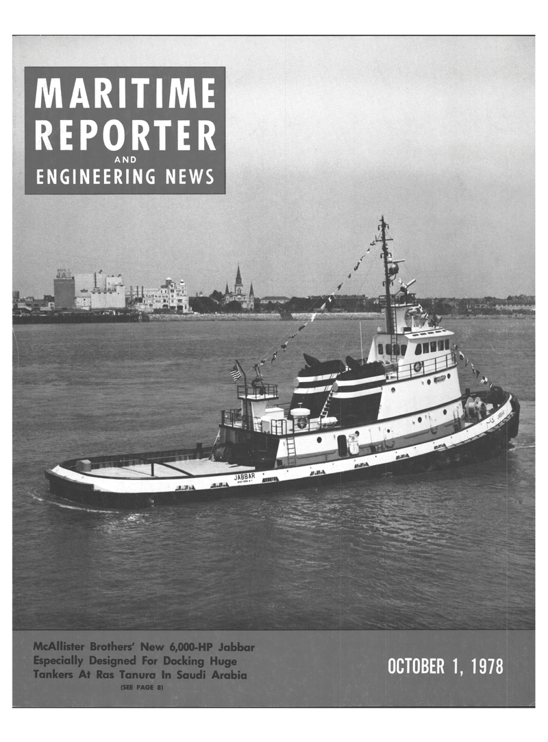 Maritime Reporter Magazine Cover Oct 1978 - 