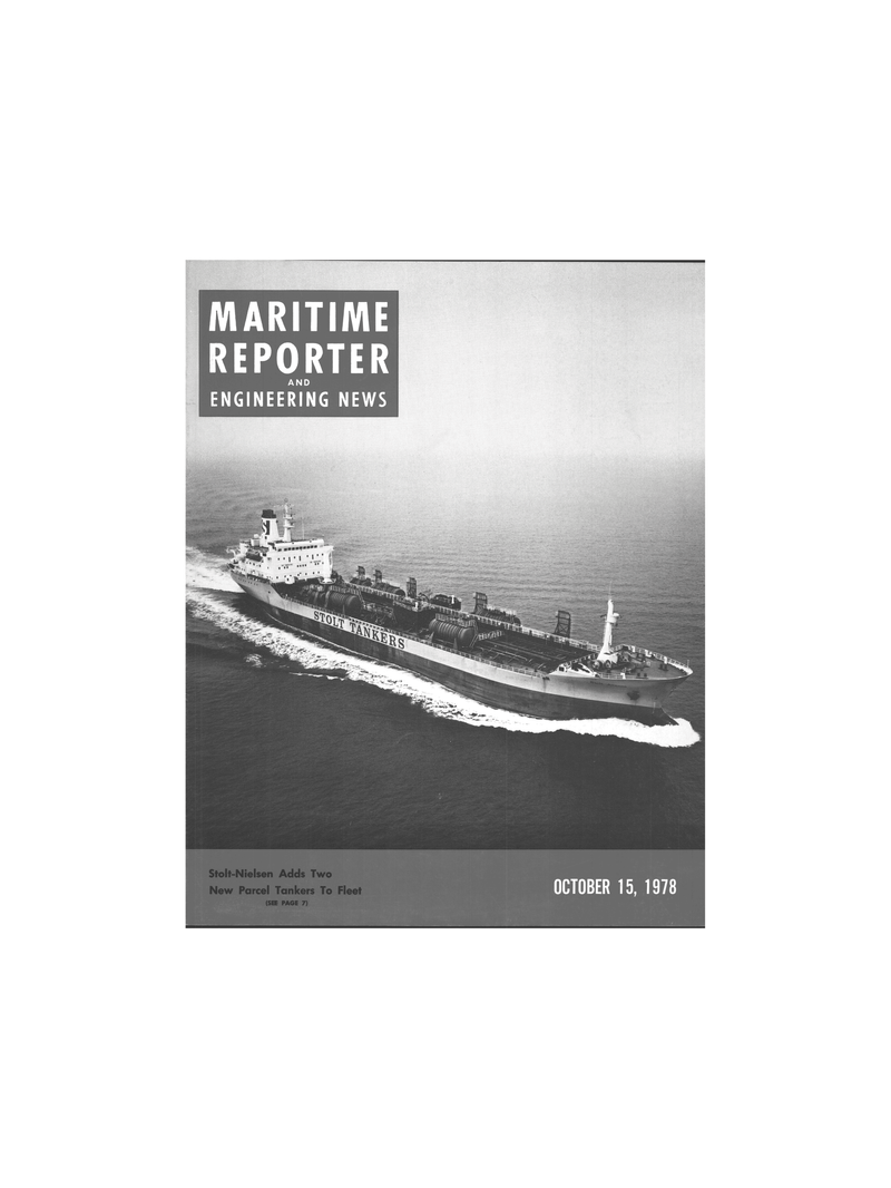 Maritime Reporter Magazine Cover Oct 15, 1978 - 