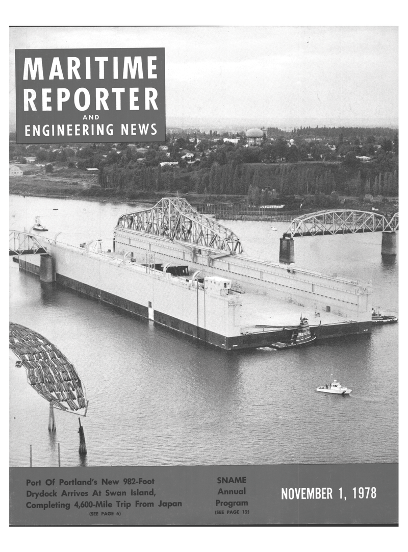 Maritime Reporter Magazine Cover Nov 1978 - 