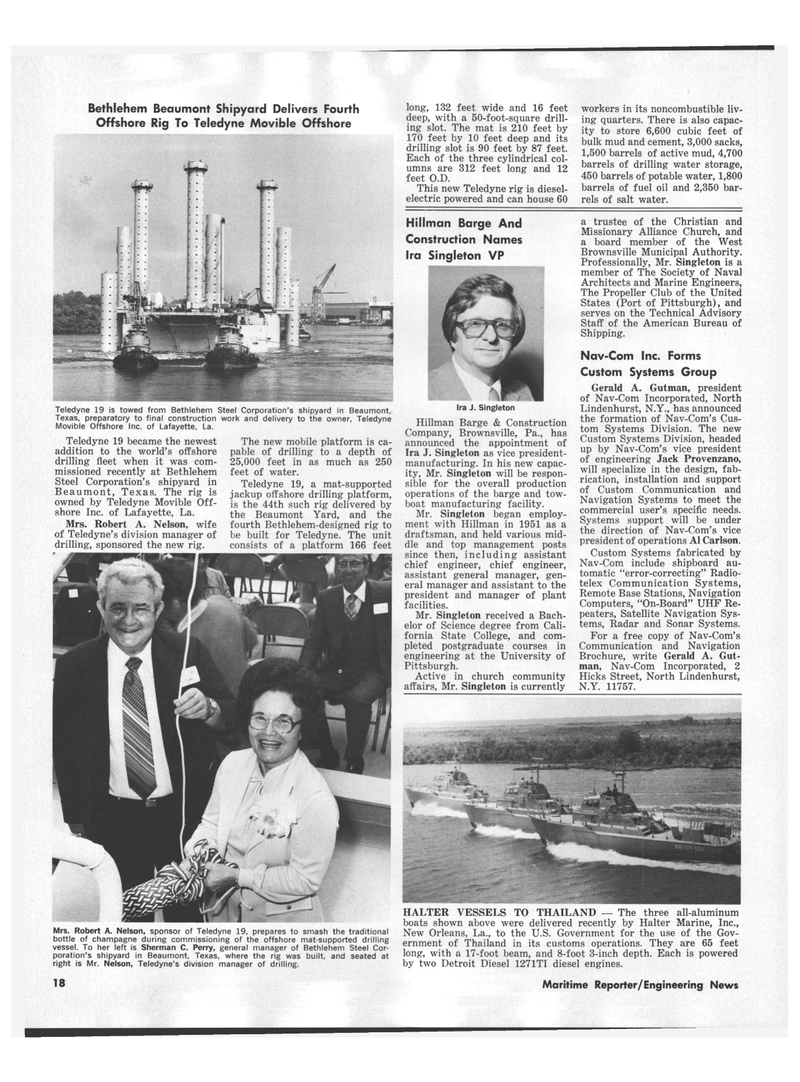 Maritime Reporter Magazine, page 20,  Nov 1978