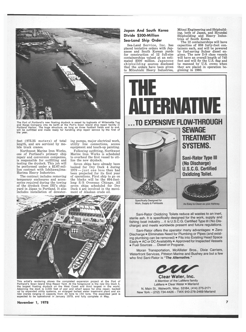 Maritime Reporter Magazine, page 7,  Nov 1978