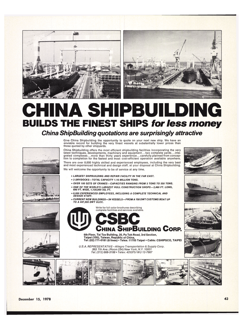 Maritime Reporter Magazine, page 47,  Dec 15, 1978