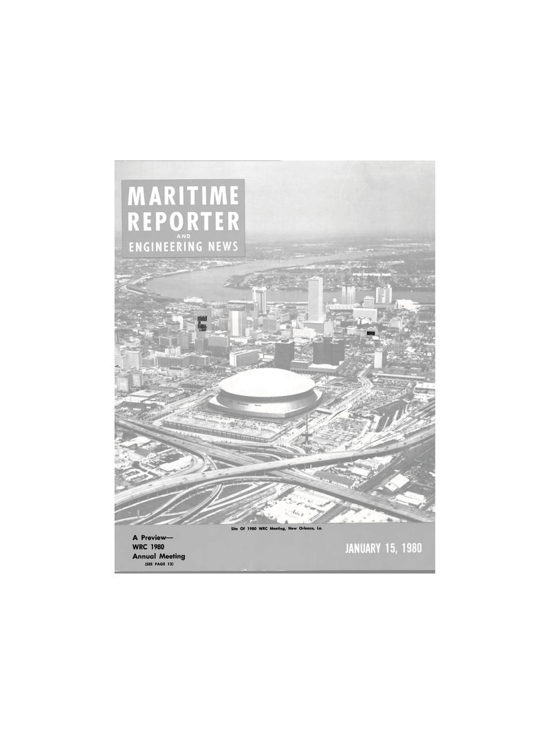 Maritime Reporter Magazine Cover Jan 15, 1980 - 