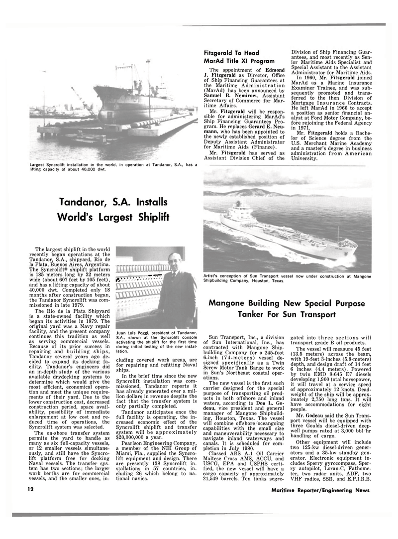 Maritime Reporter Magazine, page 10,  Feb 1980