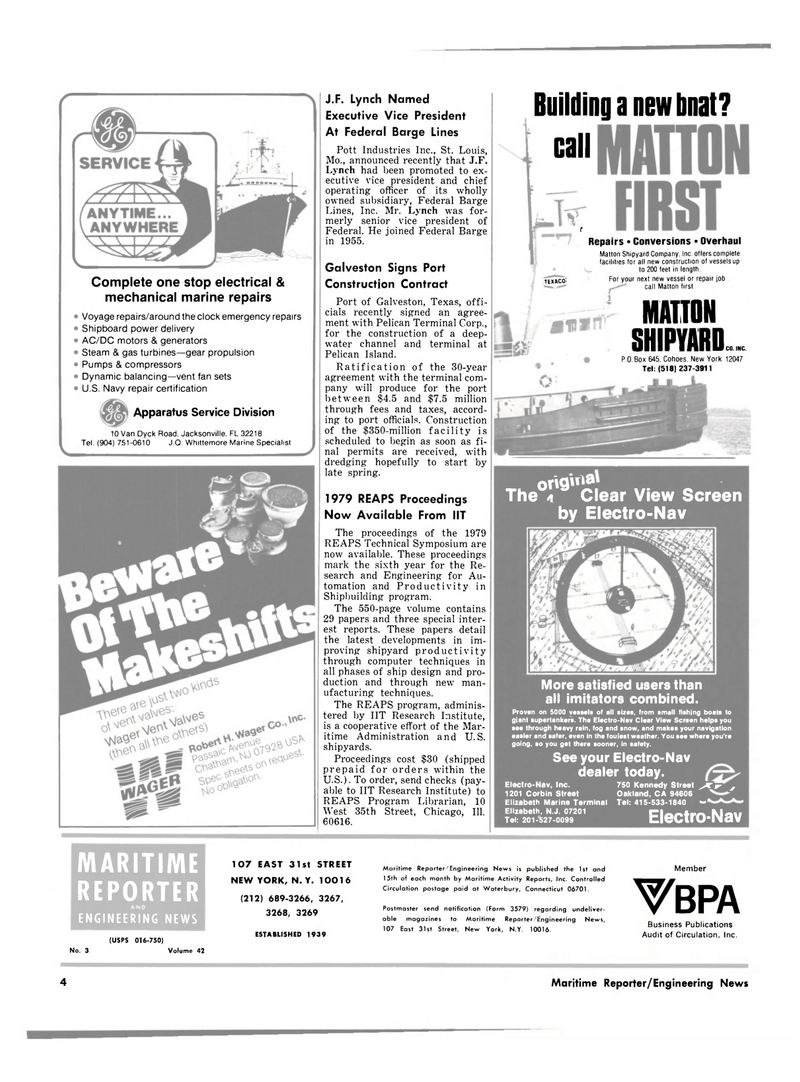 Maritime Reporter Magazine, page 2,  Feb 1980