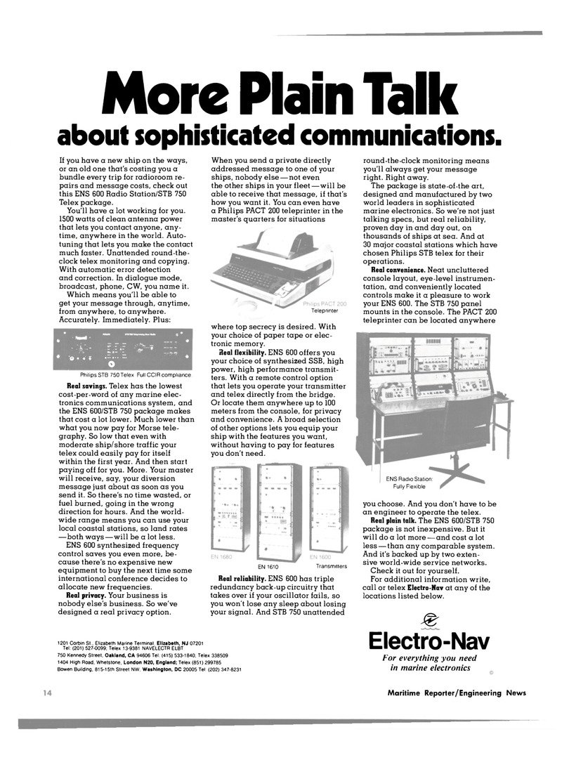 Maritime Reporter Magazine, page 12,  Feb 15, 1980