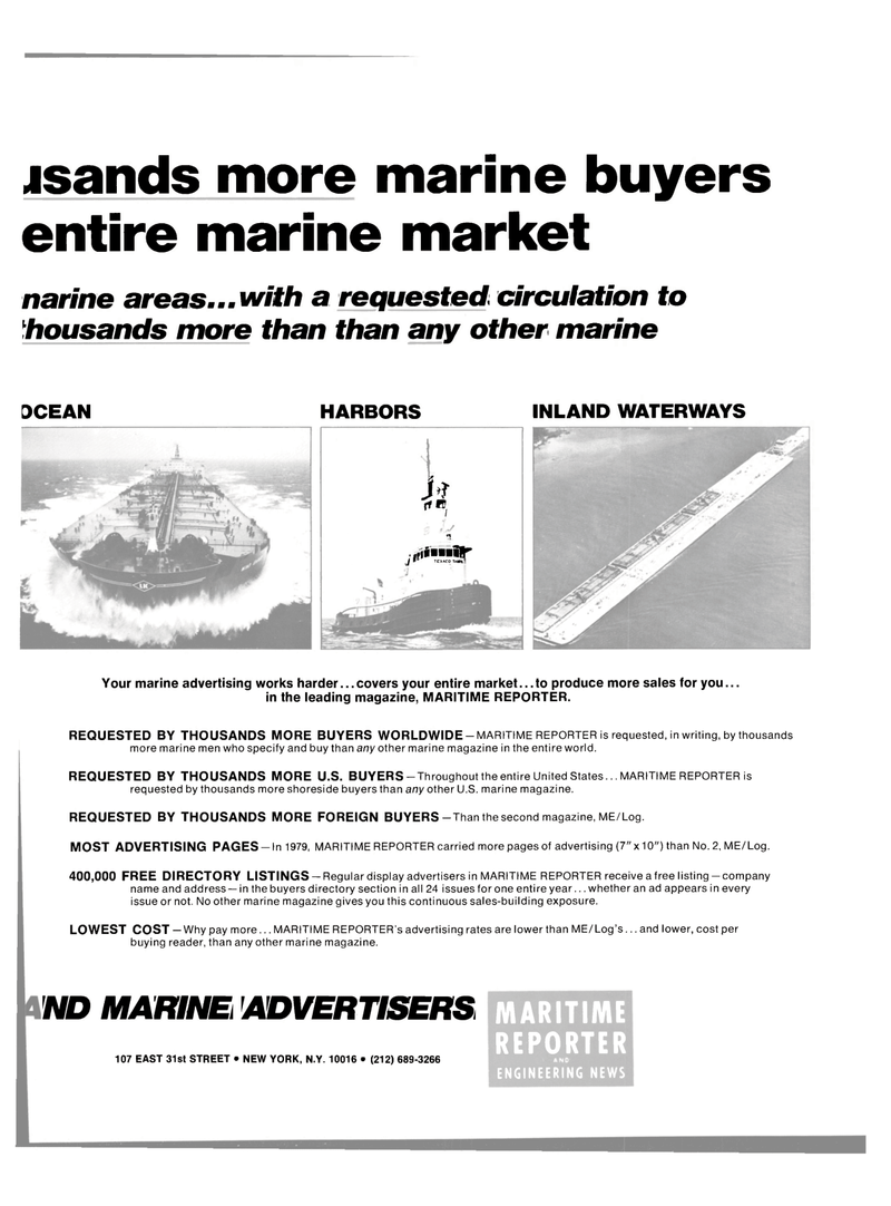 Maritime Reporter Magazine, page 43,  Feb 15, 1980