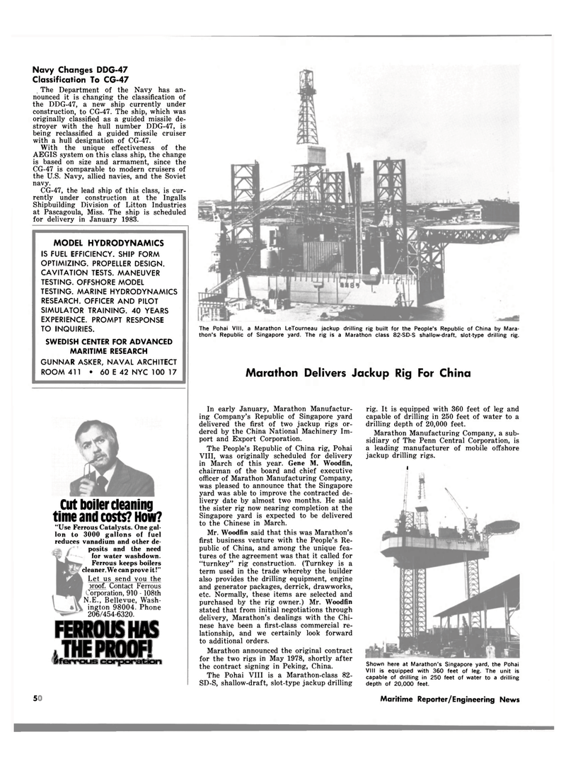 Maritime Reporter Magazine, page 48,  Feb 15, 1980