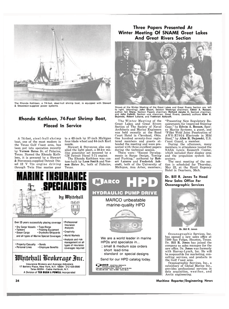 Maritime Reporter Magazine, page 24,  Mar 1980