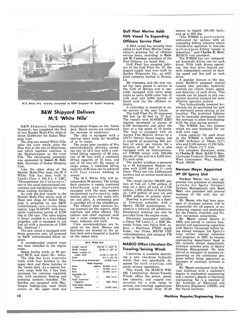 Maritime Reporter Magazine, page 12,  Mar 15, 1980