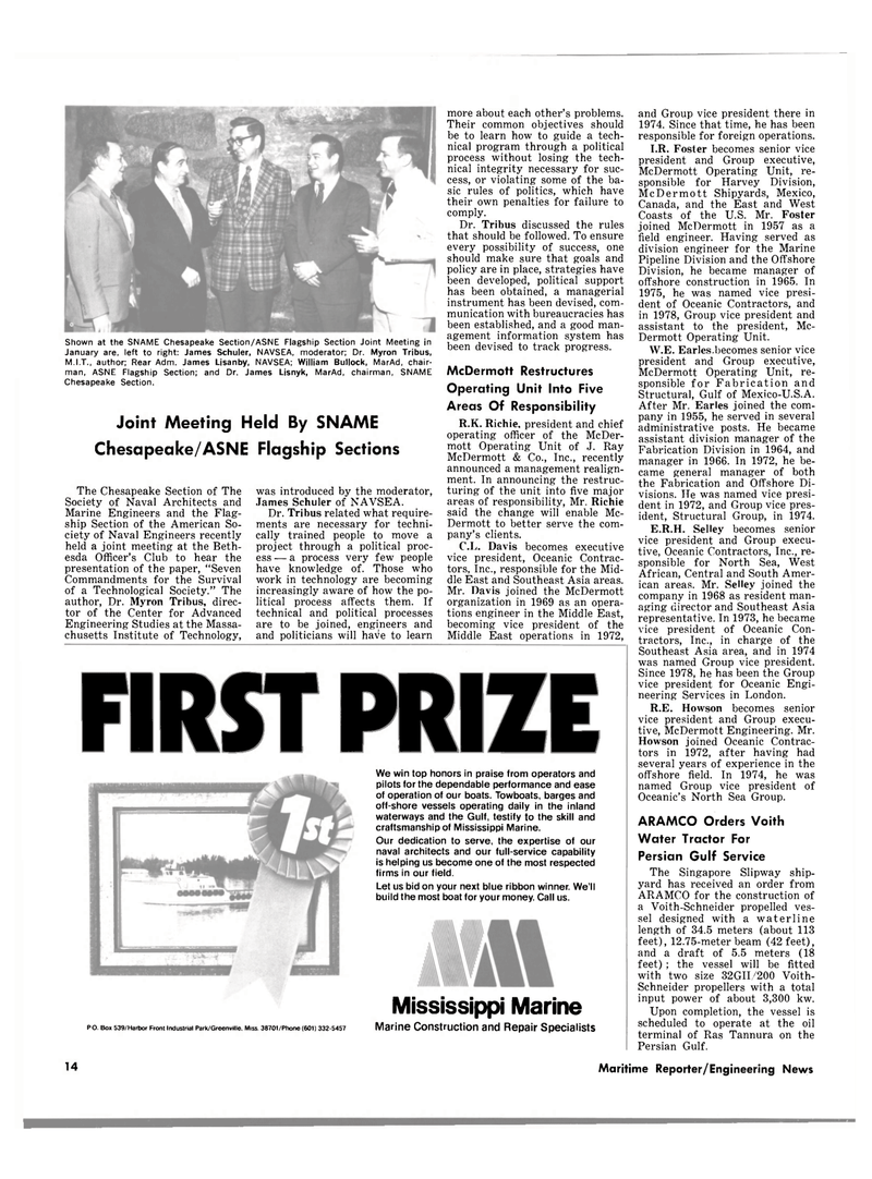 Maritime Reporter Magazine, page 14,  Mar 15, 1980