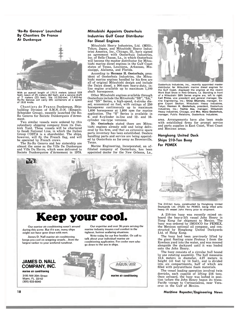 Maritime Reporter Magazine, page 18,  Mar 15, 1980