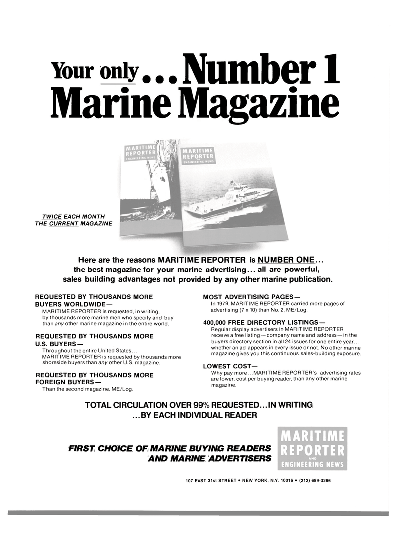 Maritime Reporter Magazine, page 43,  Mar 15, 1980