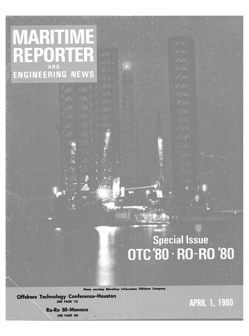 Maritime Reporter Magazine Cover Apr 1980 - 