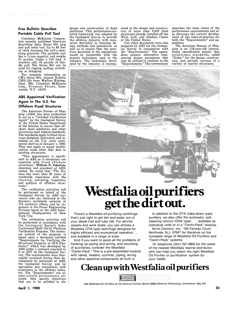 Maritime Reporter Magazine, page 31,  Apr 1980