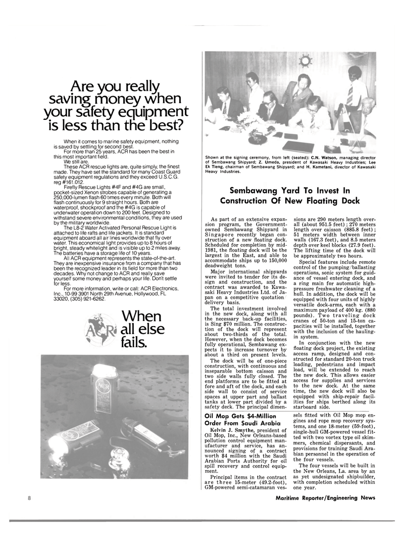 Maritime Reporter Magazine, page 6,  May 1980