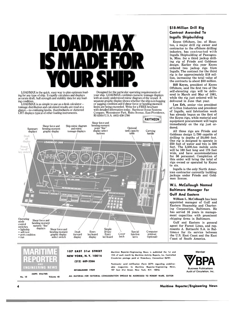 Maritime Reporter Magazine, page 2,  Jun 15, 1980