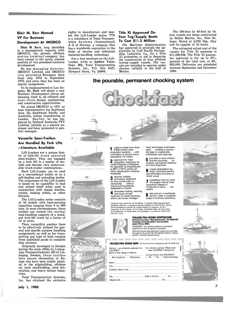 Maritime Reporter Magazine, page 5,  Jul 1980
