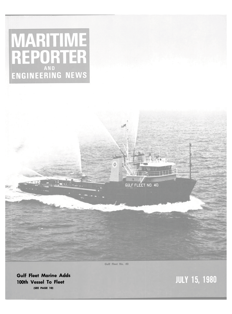 Maritime Reporter Magazine Cover Jul 15, 1980 - 