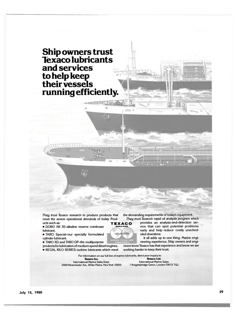 Maritime Reporter Magazine, page 29,  Jul 15, 1980