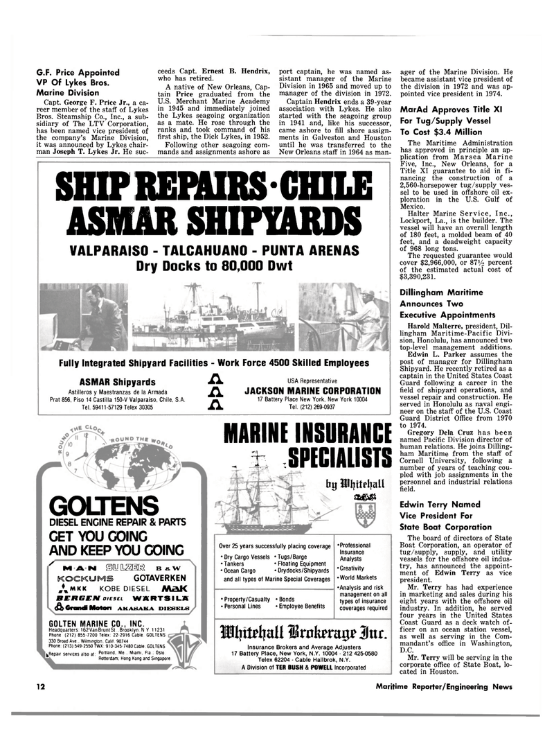 Maritime Reporter Magazine, page 10,  Aug 1980