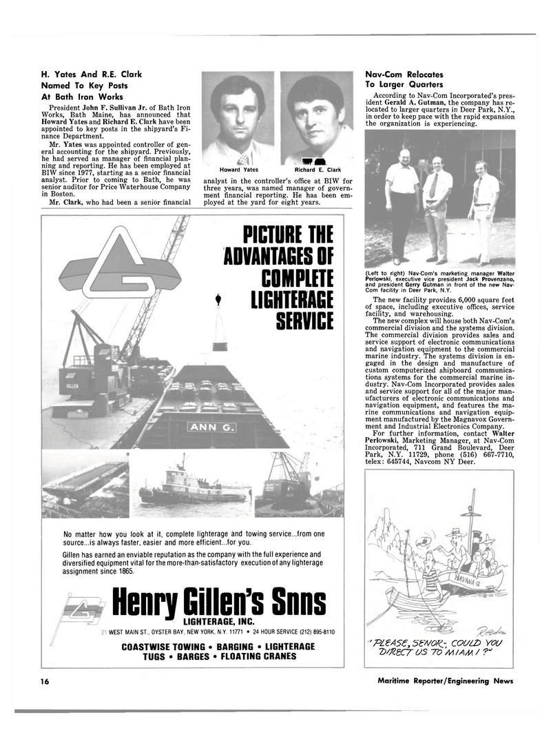 Maritime Reporter Magazine, page 14,  Aug 15, 1980