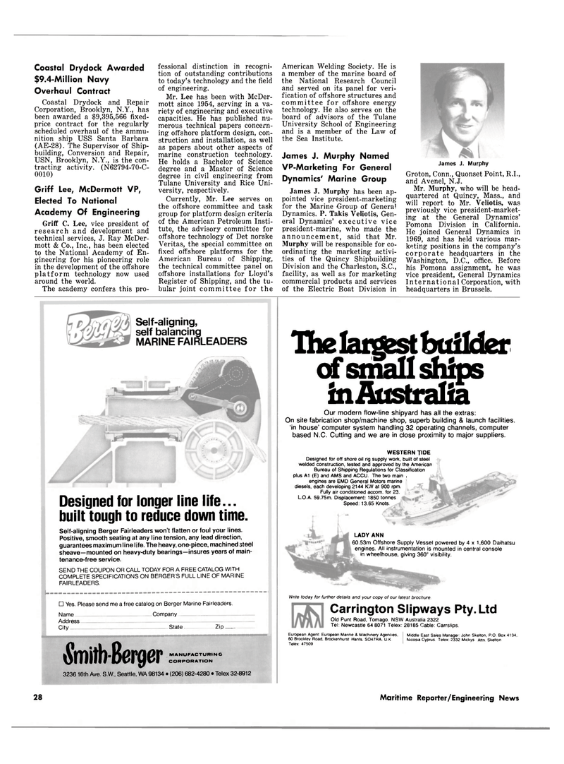 Maritime Reporter Magazine, page 26,  Aug 15, 1980