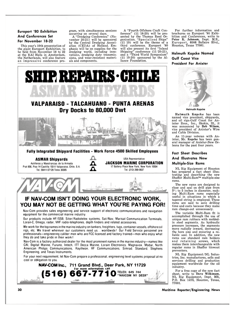 Maritime Reporter Magazine, page 28,  Sep 1980