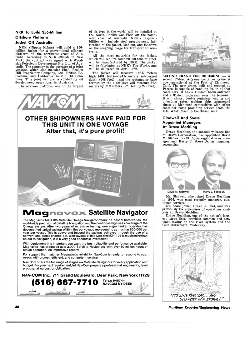 Maritime Reporter Magazine, page 36,  Sep 1980