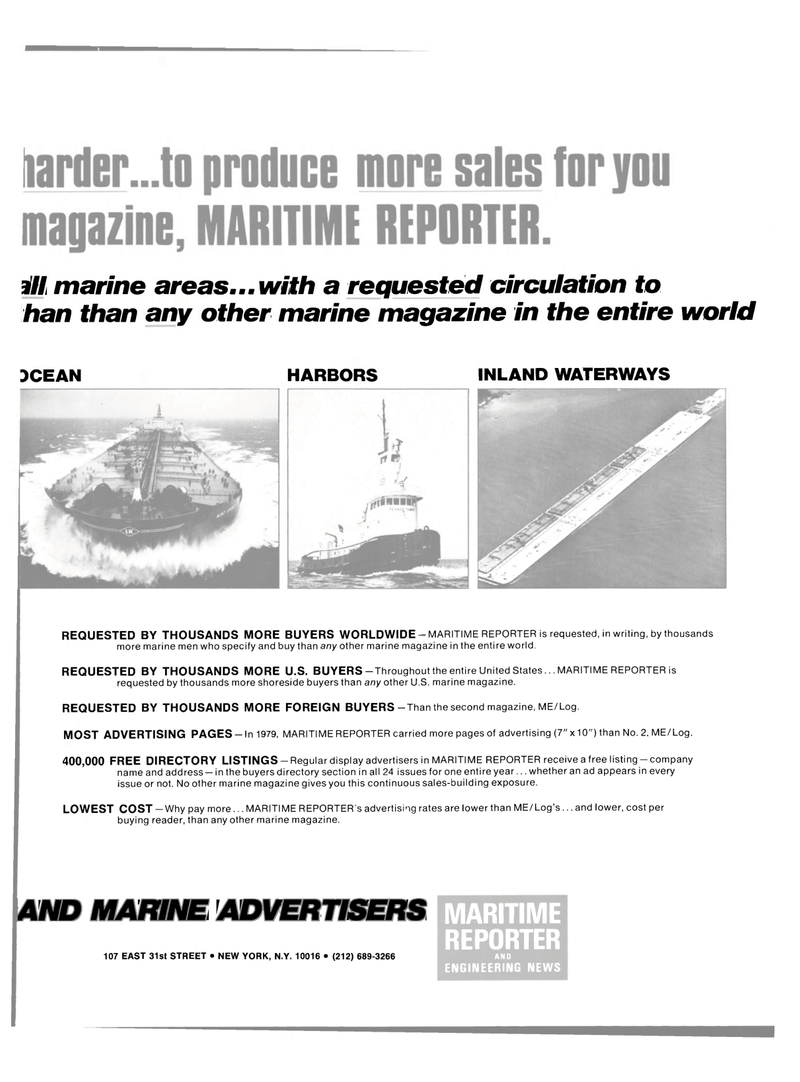 Maritime Reporter Magazine, page 43,  Sep 15, 1980
