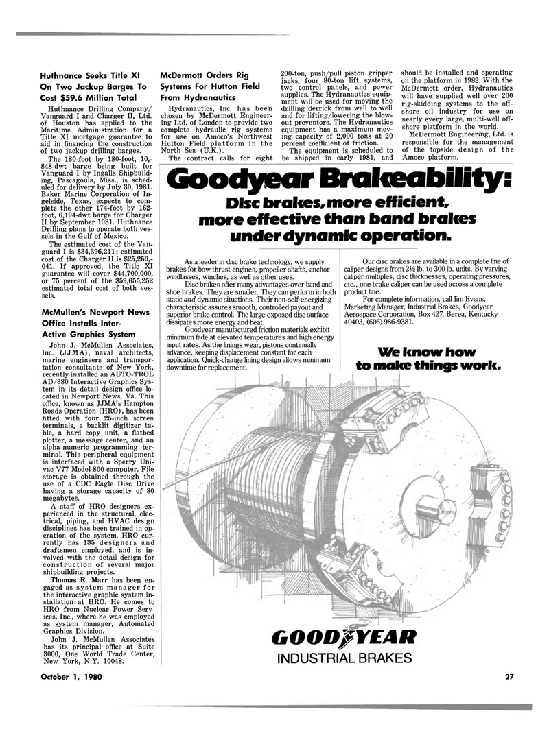 Maritime Reporter Magazine, page 23,  Oct 1980