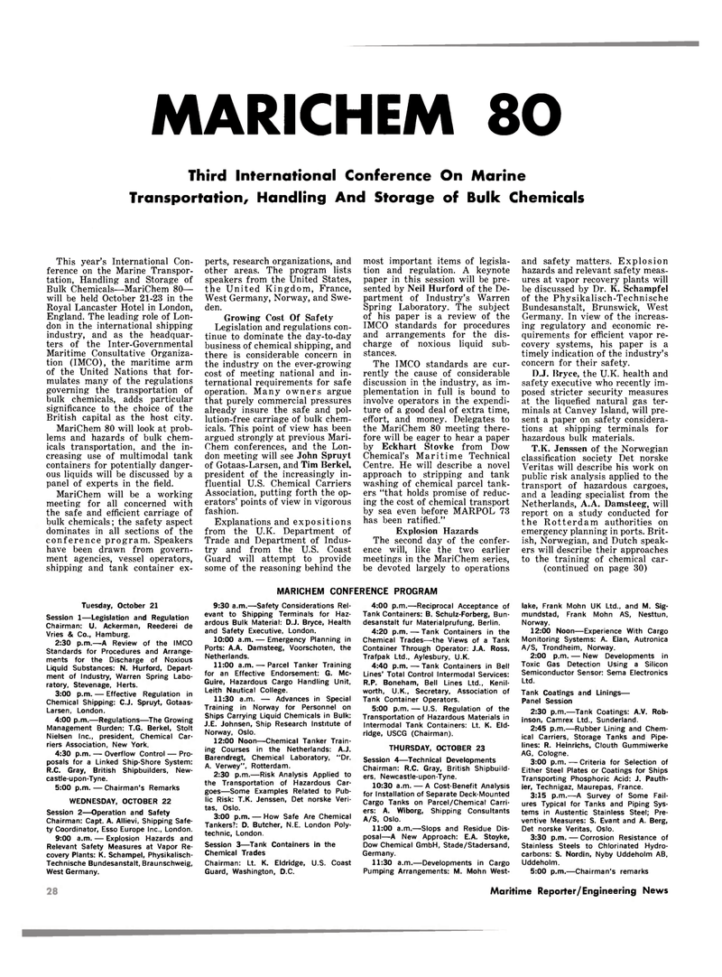 Maritime Reporter Magazine, page 24,  Oct 1980
