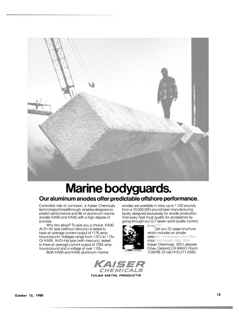 Maritime Reporter Magazine, page 13,  Oct 15, 1980