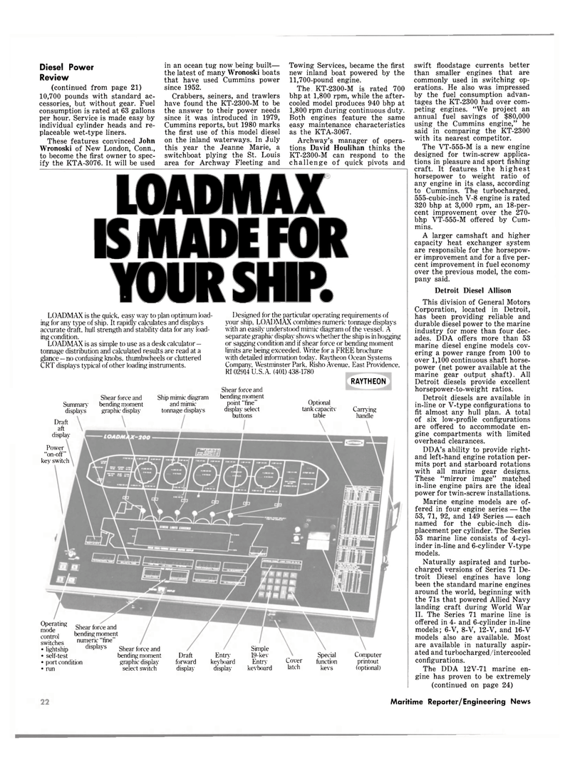 Maritime Reporter Magazine, page 20,  Oct 15, 1980