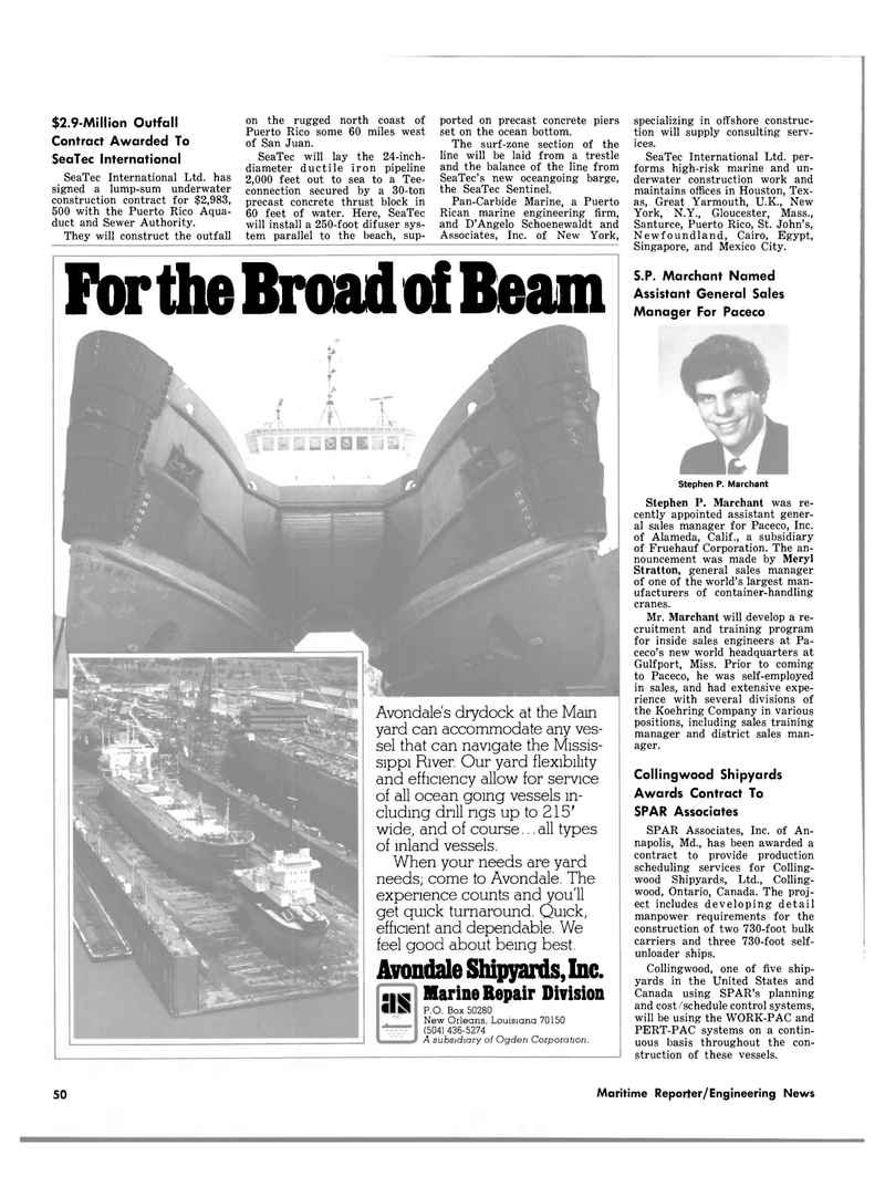 Maritime Reporter Magazine, page 50,  Oct 15, 1980