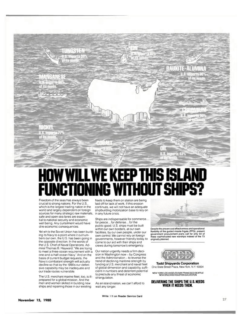 Maritime Reporter Magazine, page 25,  Nov 15, 1980