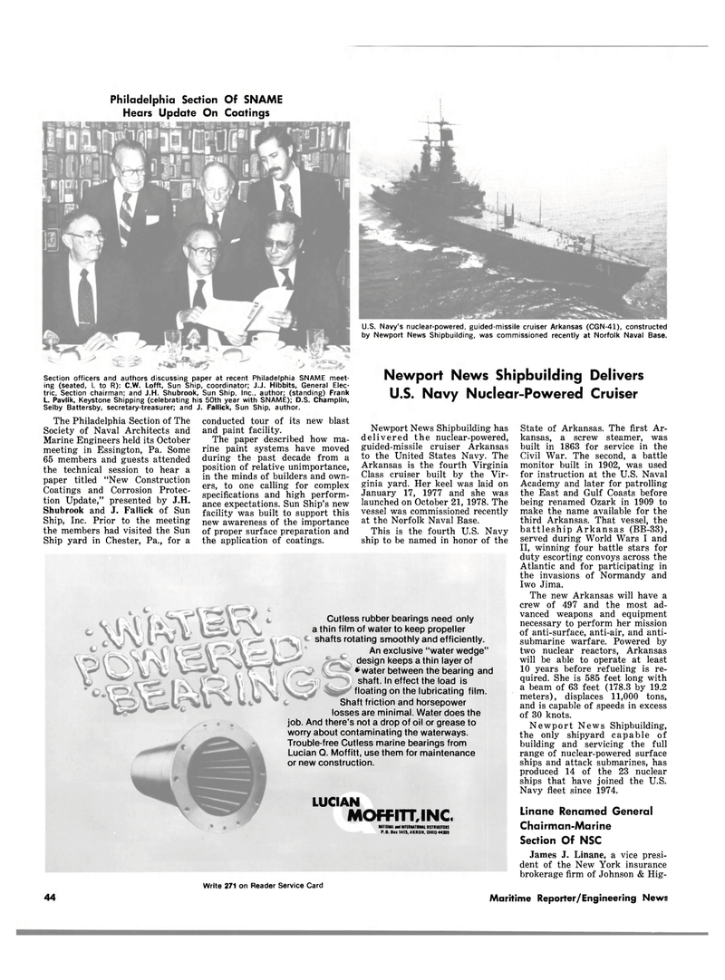 Maritime Reporter Magazine, page 44,  Nov 15, 1980