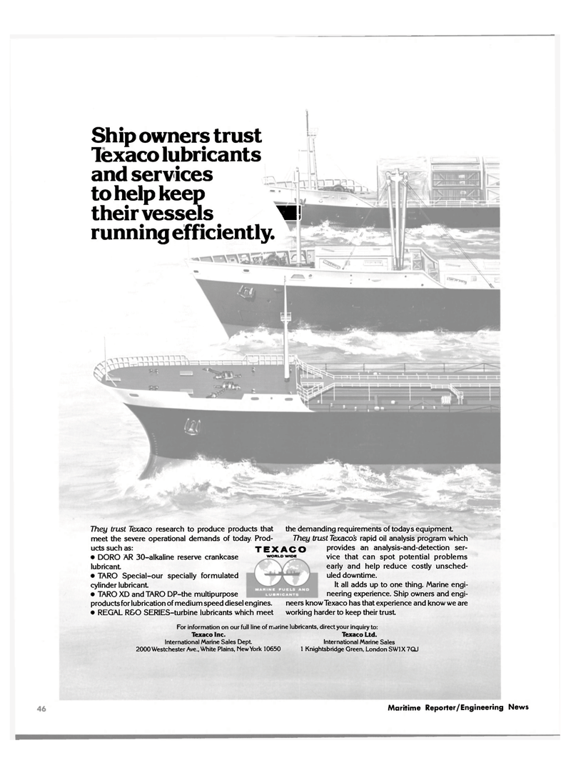 Maritime Reporter Magazine, page 46,  Nov 15, 1980