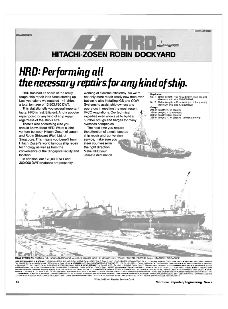 Maritime Reporter Magazine, page 3rd Cover,  Nov 15, 1980