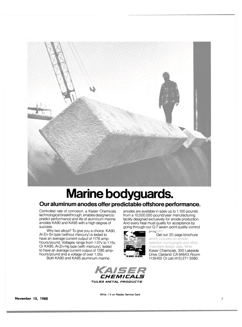 Maritime Reporter Magazine, page 5,  Nov 15, 1980