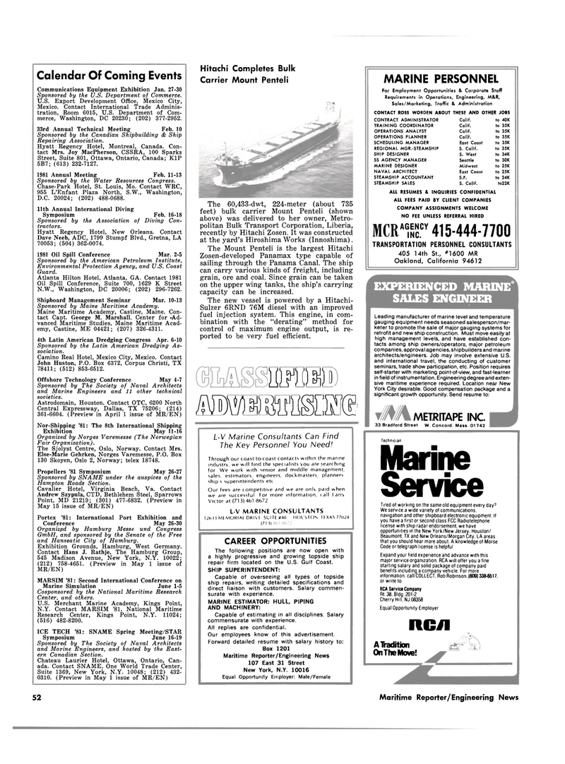 Maritime Reporter Magazine, page 48,  Dec 15, 1980