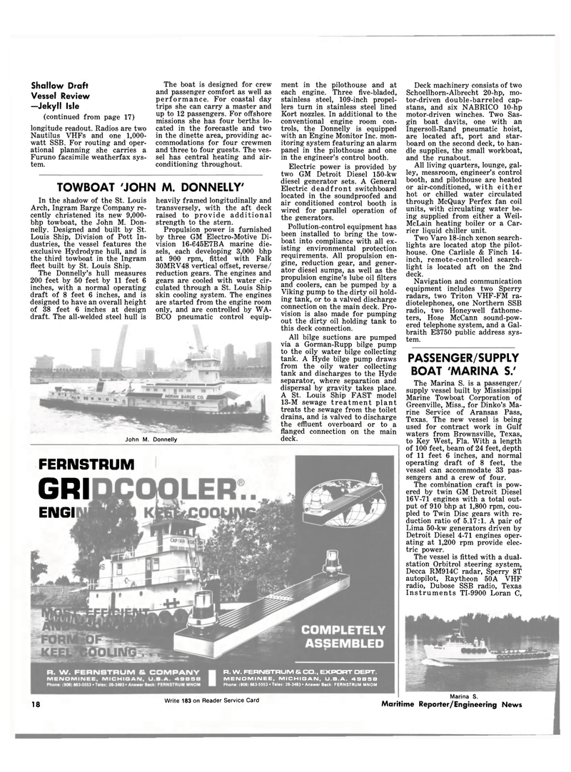 Maritime Reporter Magazine, page 16,  Jan 1981