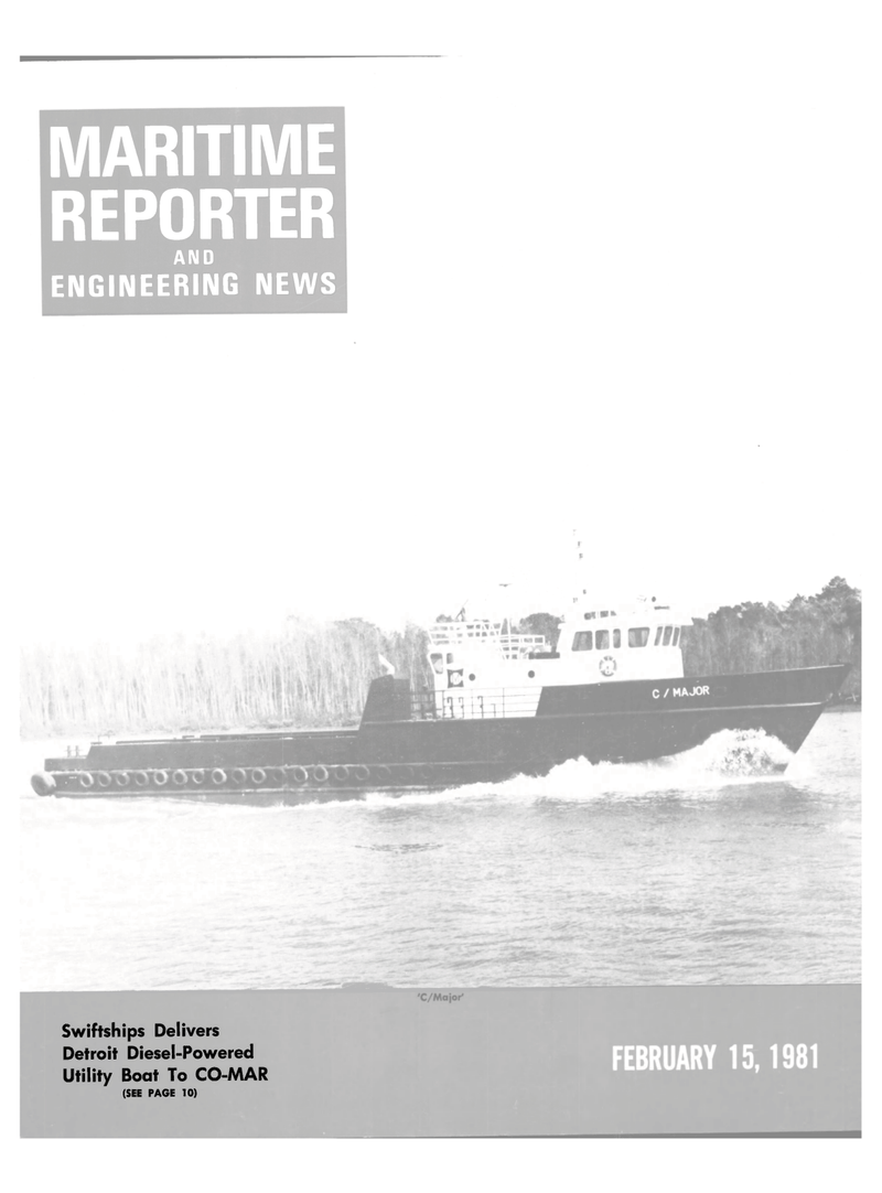 Maritime Reporter Magazine Cover Feb 15, 1981 - 